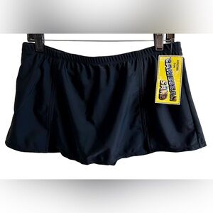 CARIBBEAN SANDS Swim Skirt in Black Sz 12 ✨NWT✨
